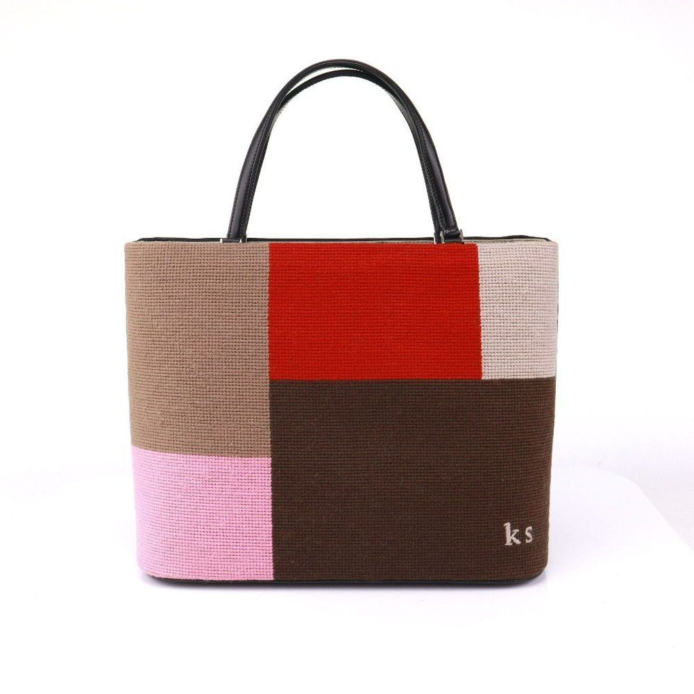 Kate Spade Patchwork Needlepoint Tote Collector's… - image 4
